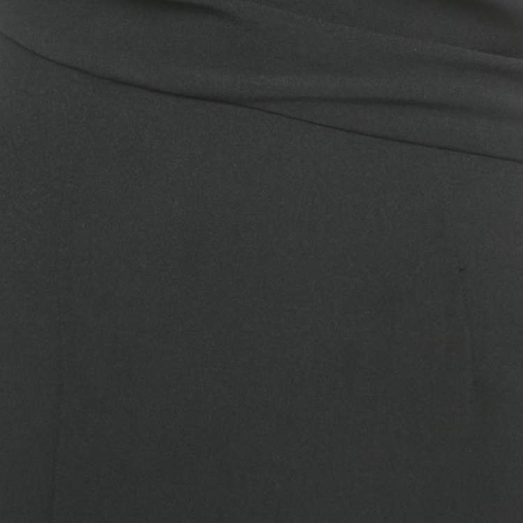 Pre Owned Solace London Black Crepe Danette Long Dress S