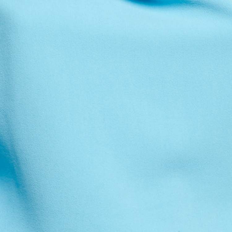 مملوكة مسبقًا Solace London Blue Crepe Flared One Sleeve Gown M