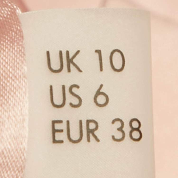 Pre Owned Solace London Pink Crepe Scarf- Neck Detail Cece Maxi Dress M