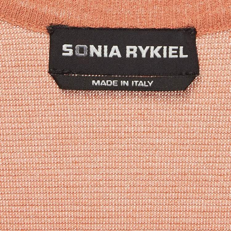 Pre Owned Sonia Rykiel Multicolor Rib Knit Sleeveless Mini Dress XS