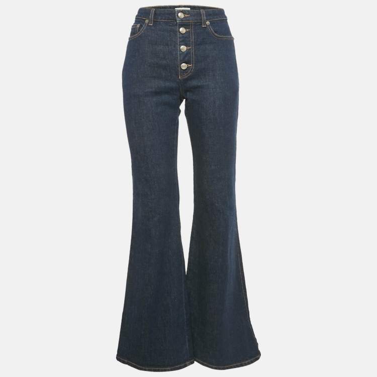 Pre Owned Sonia Rykiel Blue Denim Flared Jeans M/Waist 30"