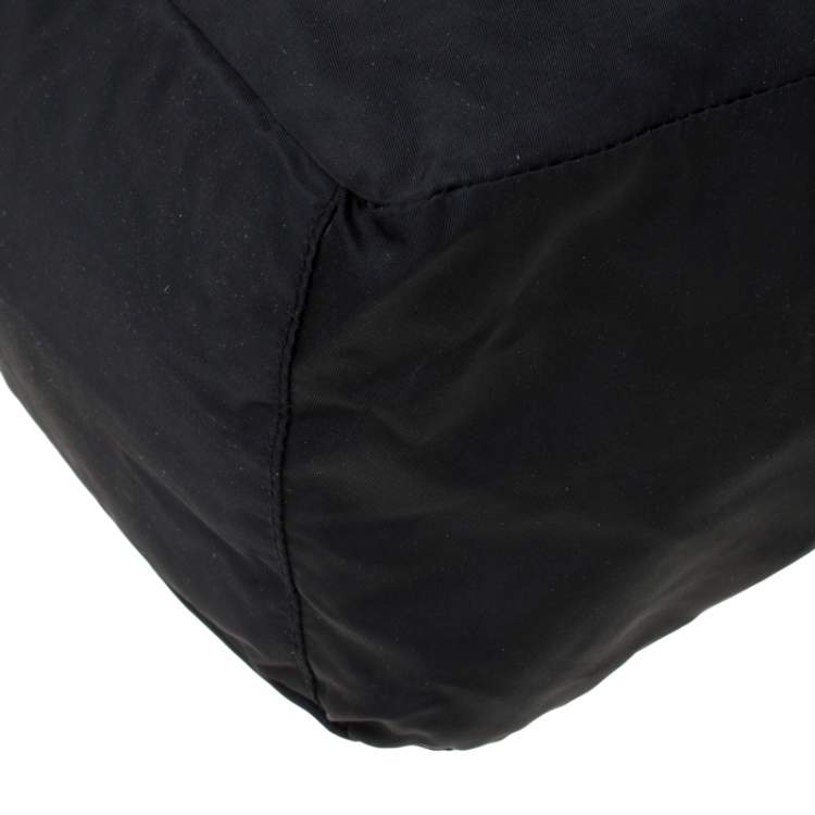 Pre Owned Sonia Rykiel Black Nylon Drawstring Shoulder Bag