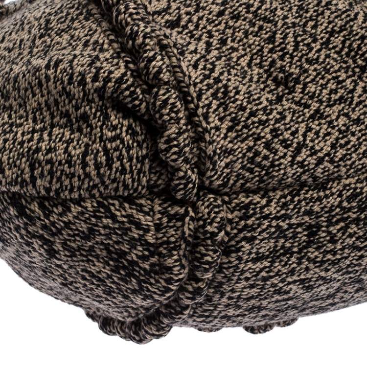 Pre Owned Sonia Rykiel Beige Tweed Hobo