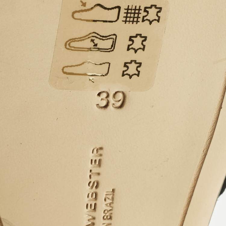 Pre Owned Sophia Webster Multicolor Suede and Satin Crystal Embellish Chiara Platform Pumps Size 39