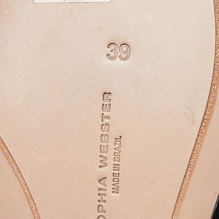 Pre Owned Sophia Webster Black Suede Karina Butterfly Ankle Boots Size 39