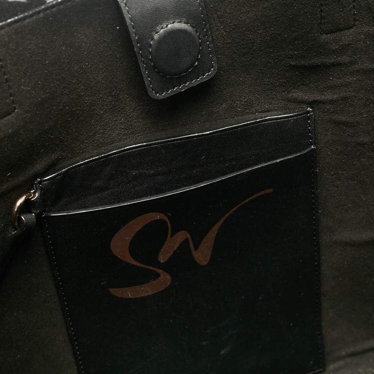 Pre Owned Sophia Webster Black Leather Lasercut Liara Tote