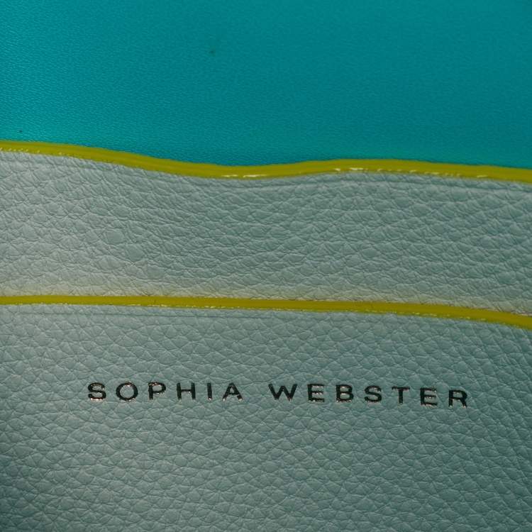 Pre Owned Sophia Webster White Leather Romy Drawstring Bucket Bag