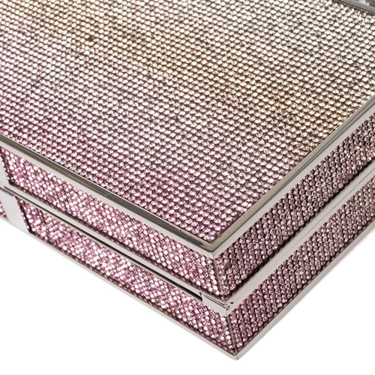 Pre Owned Sophia Webster Multicolor Crystal Embellished Clara Box Clutch