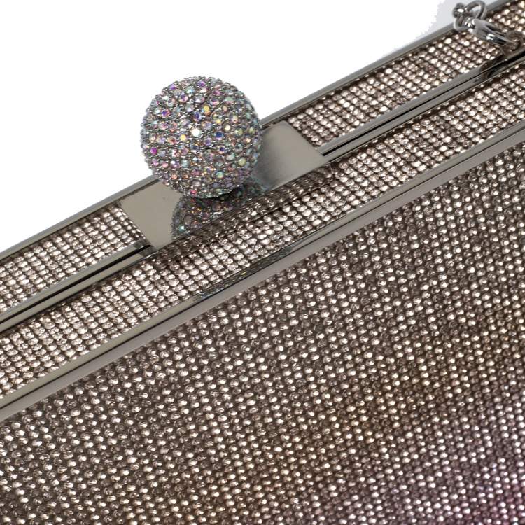 Pre Owned Sophia Webster Multicolor Crystal Embellished Clara Box Clutch