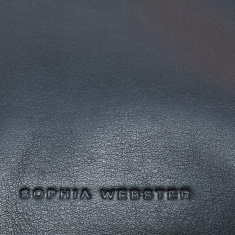 Pre Owned Sophia Webster Black Laser Cut Leather Liara Tote