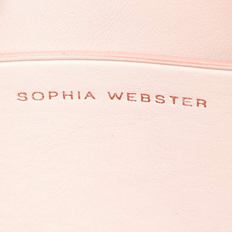 Pre Owned Sophia Webster Light Pink Leather Small Kiko Butterfly Backpack