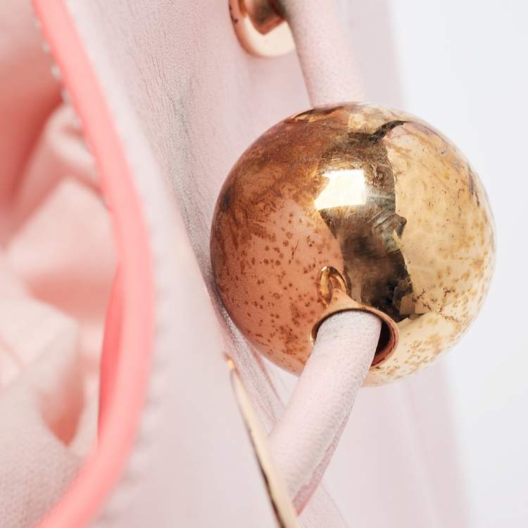 Pre Owned Sophia Webster Pink Leather Romy Drawstring Bucket Bag