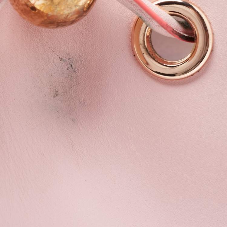 Pre Owned Sophia Webster Pink Leather Romy Drawstring Bucket Bag