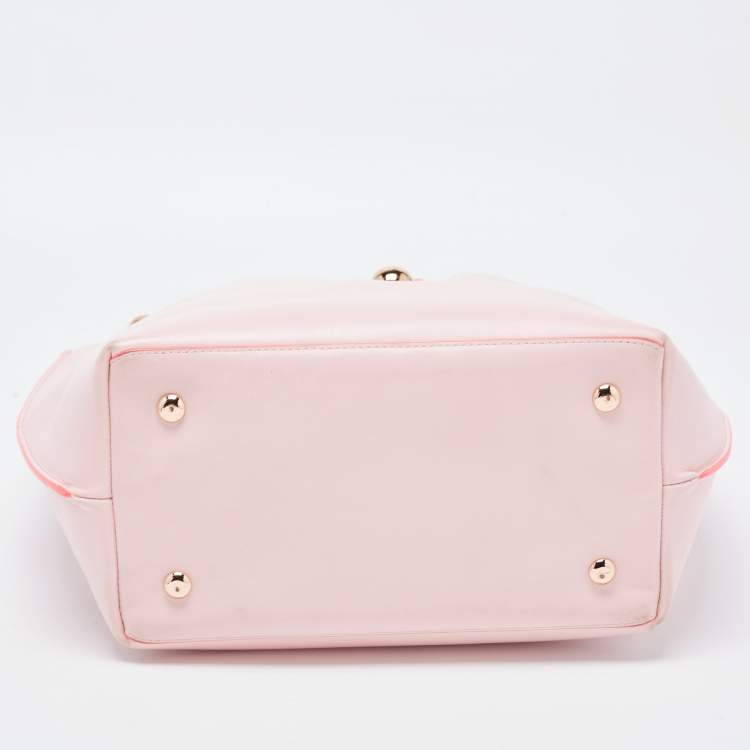 Pre Owned Sophia Webster Pink Leather Romy Drawstring Bucket Bag