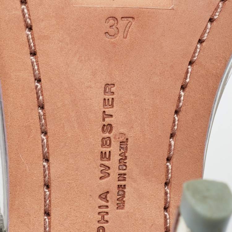 Pre Owned Sophia Webster Multicolor Satin Chiara Sandals Size 37