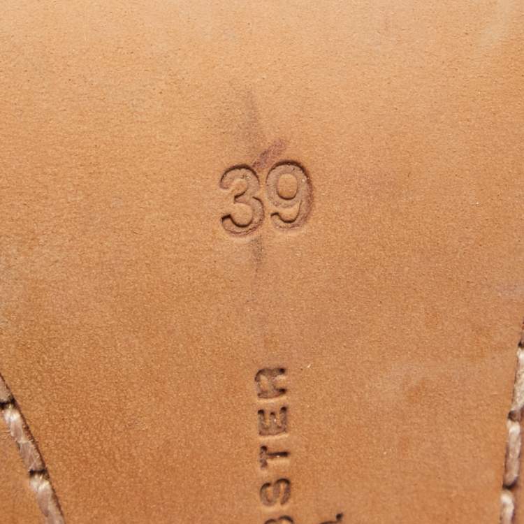 Pre Owned Sophia Webster Pink Leather Laser Cut Lace Up Sandals Size 39