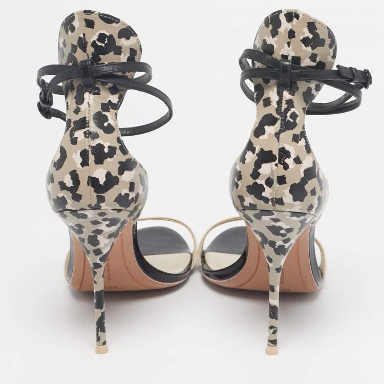 Pre Owned Sophia Webster Multicolor Leather Nicole Ankle Strap Sandals Size 40.5