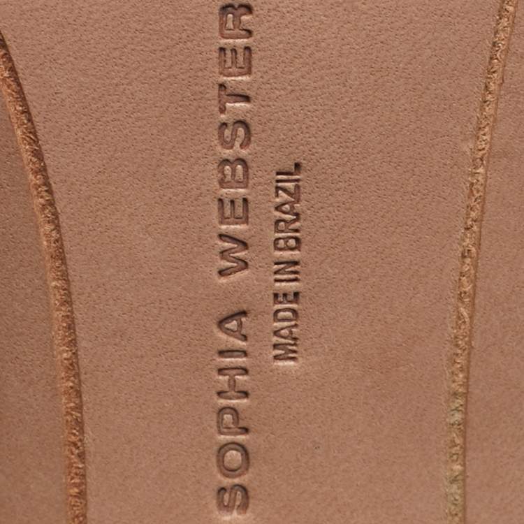 Pre Owned Sophia Webster Multicolor Leather Nicole Ankle Strap Sandals Size 40.5