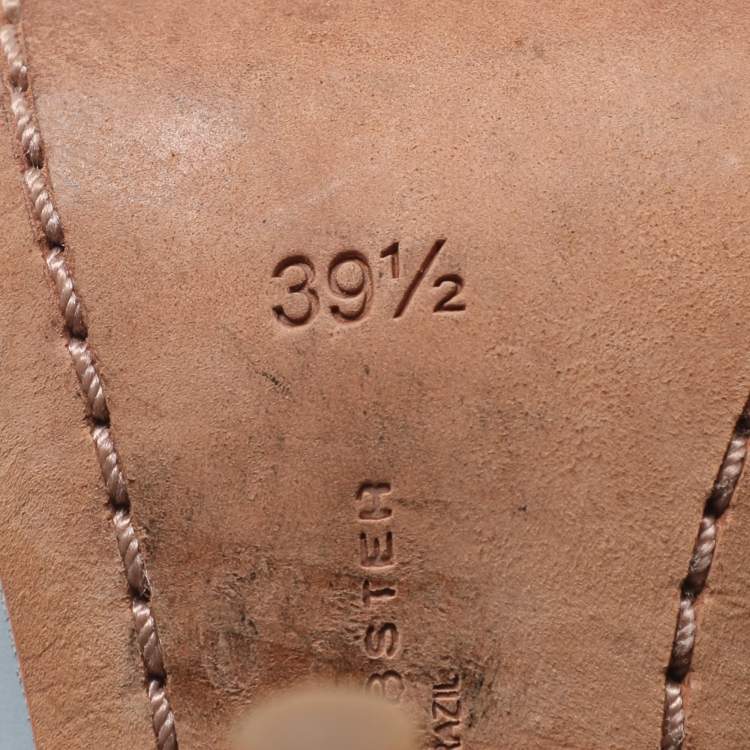 Pre Owned Sophia Webster Multicolor Leather Lilico Flower Embellished Ankle Strap Open Toe Sandals Size 39.5