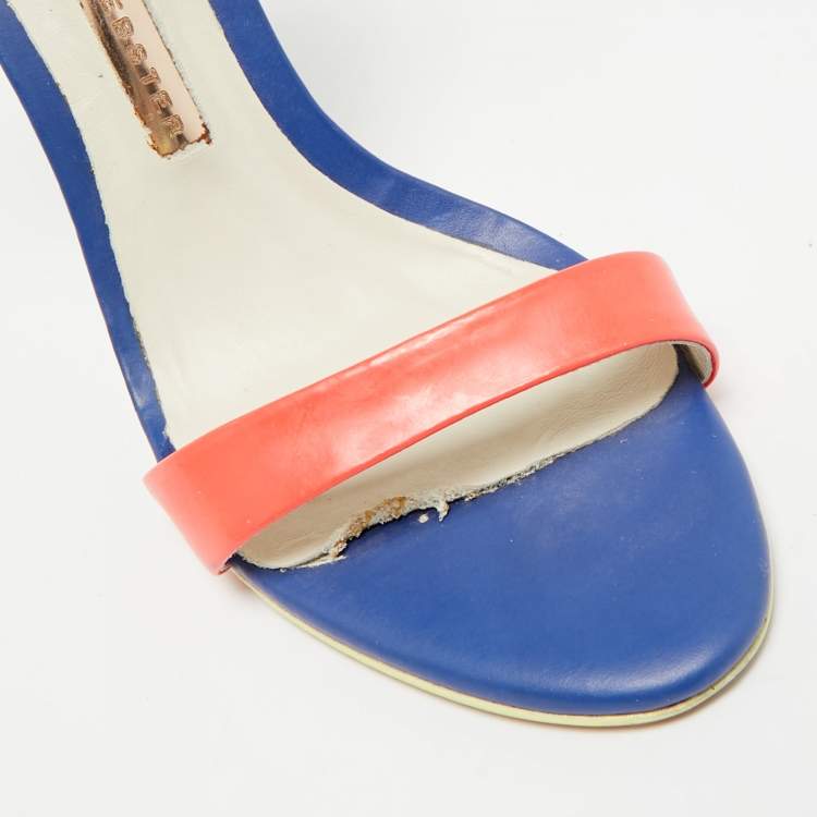 Pre Owned Sophia Webster Nicole Size 36 Multicolor Canvas and Leather Ankle Strap Sandals