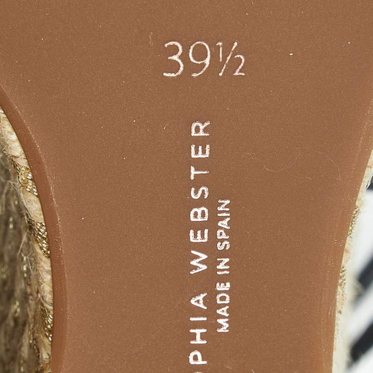 Pre Owned Sophia Webster Riva Size 39.5 Transparent Leather and PVC Wedge Sandals