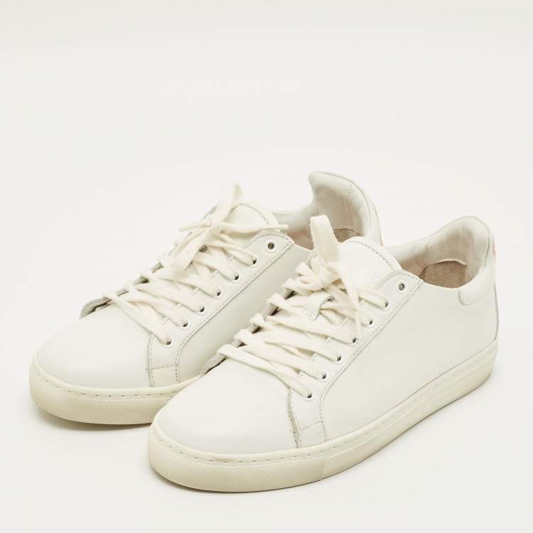 Pre Owned Sophia Webster Bibi Butterfly Size 35.5 White Leather Low Top Sneakers