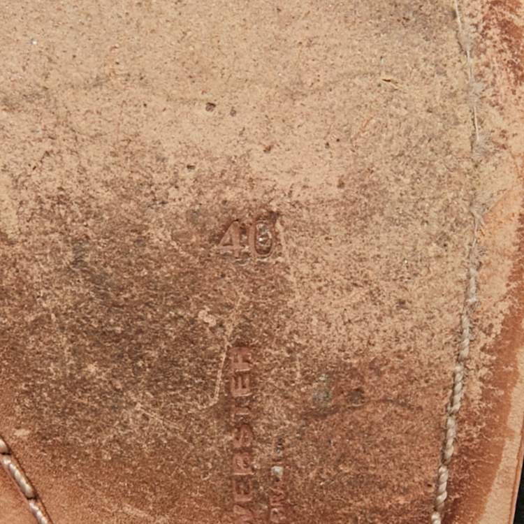 Pre Owned Sophia Webster Bibi Butterfly Size 40 Black Suede Smoking Slippers