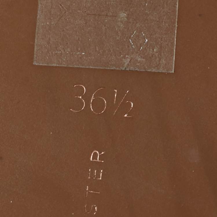 Pre Owned Sophia Webster Riva Size 36.5 Transparent/Black Leather and PVC Wedge Sandals