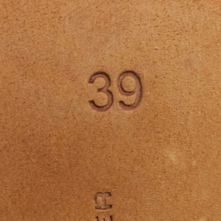 Pre Owned Sophia Webster Size 39 Multicolor Canvas and Leather T Strap Sandals