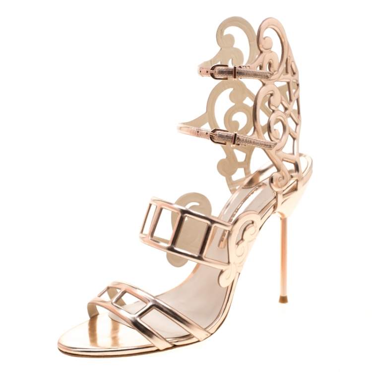 sophia webster gold shoes