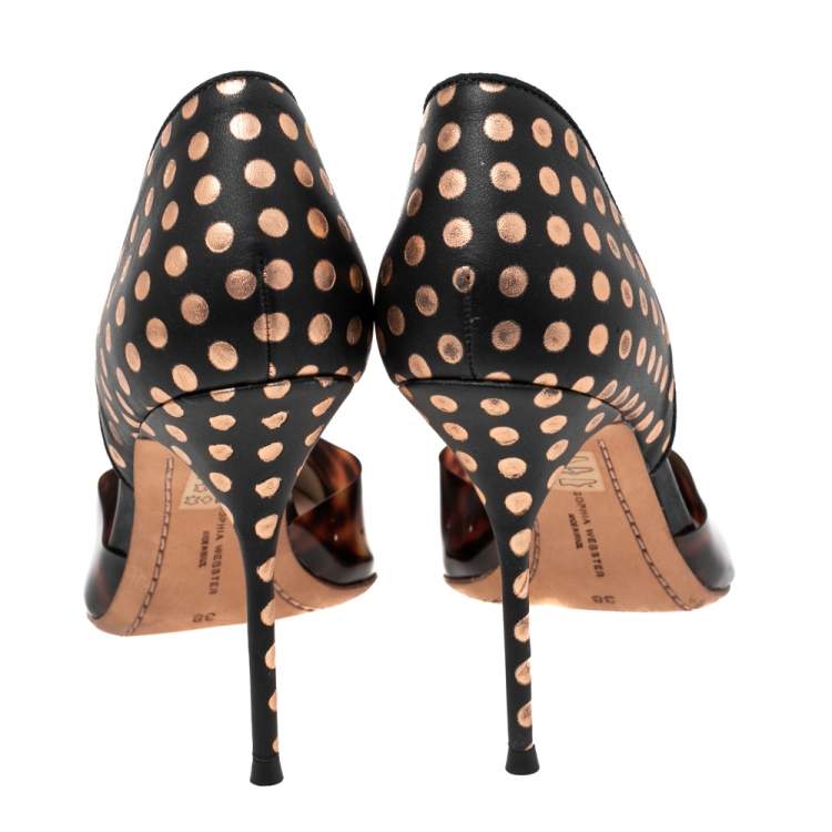 Pre Owned Sophia Webster Multicolor Printed PVC and Leather Jessica D'Orsay Pumps Size 38