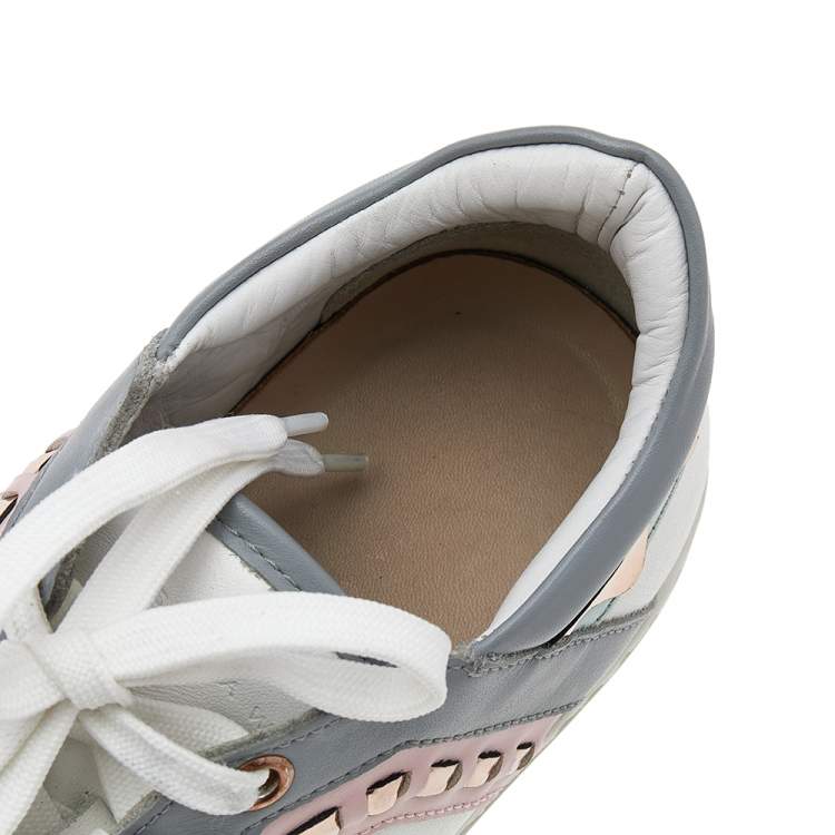 Pre Owned Sophia Webster Multicolor Leather Low Top Riko Sneakers Size 39