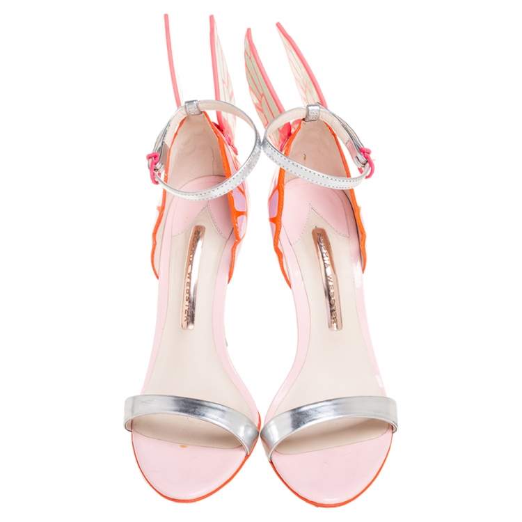 Pre Owned Sophia Webster Multicolor Leather Chiara Sandals Size 37