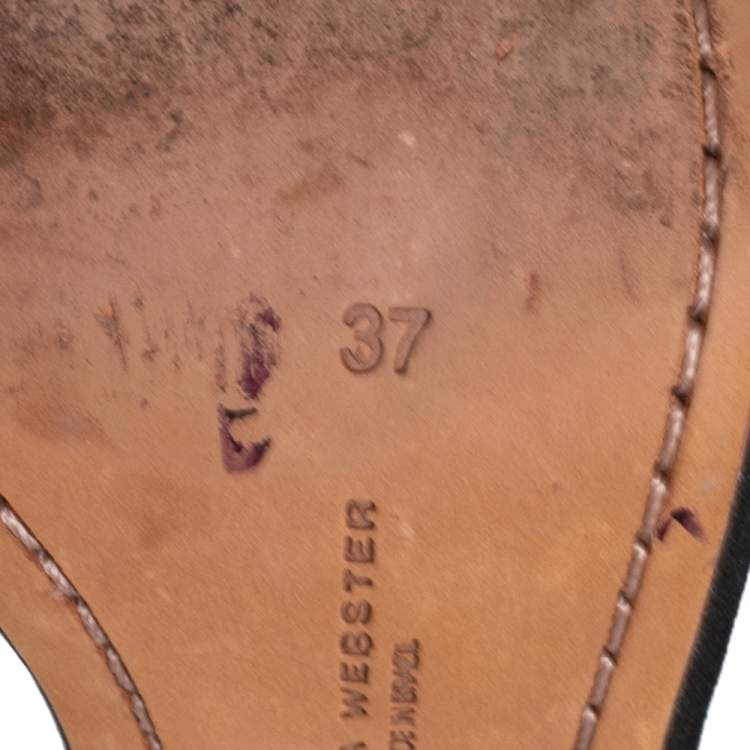 Pre Owned Sophia Webster Silver Leather Chiara Butterfly Ankle-Strap Sandals Size 37