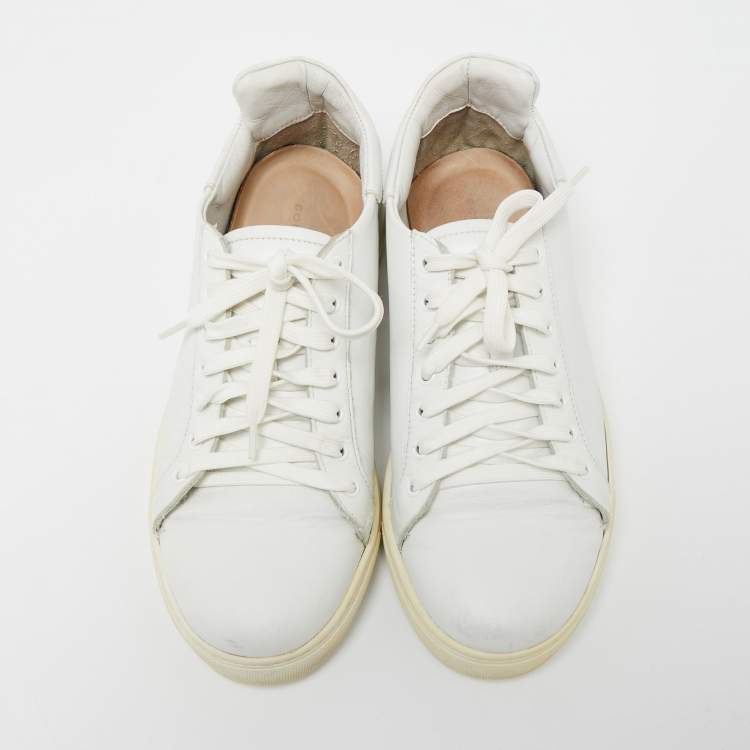 Pre Owned Sophia Webster White Leather Butterfly Low Top Sneakers Size 39.5 
