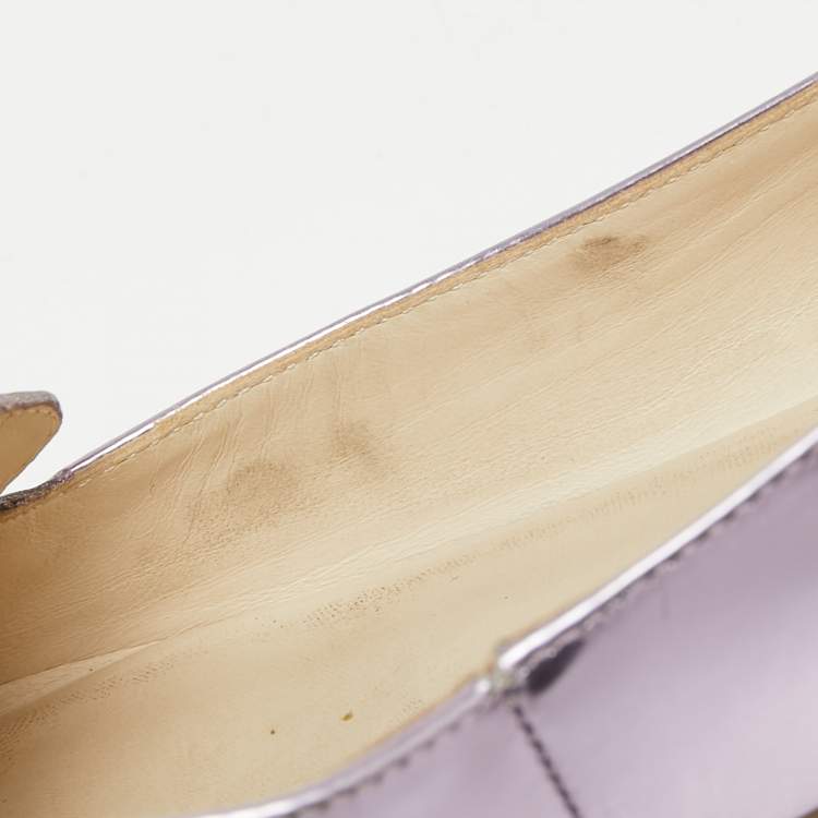 Pre Owned Sophia Webster Metallic pink Patent Bibi Butterfly Pointed Toe Ballet Flats Size 37