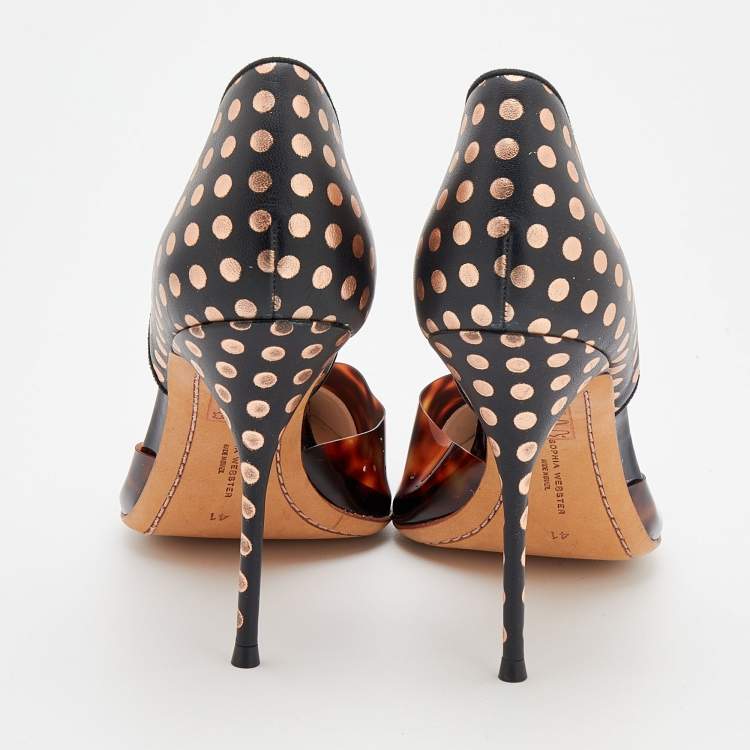 Pre Owned Sophia Webster Multicolor Patent And Leather Pointed Toe Pumps Size 41