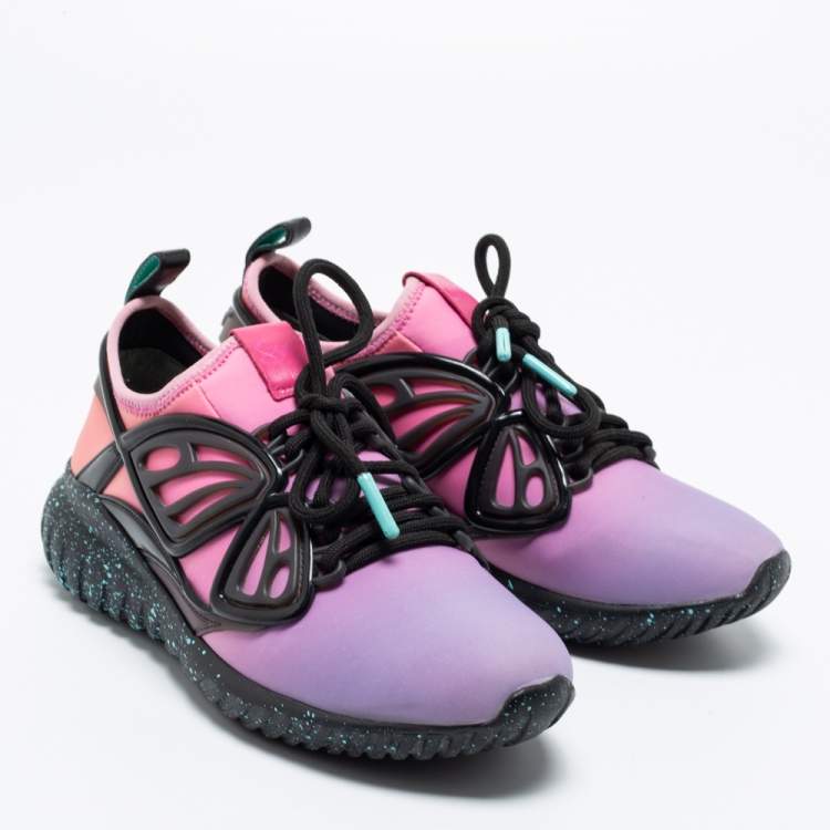 Pre Owned Sophia Webster Multicolor Neoprene And Rubber Fly By Sneakers Size 37