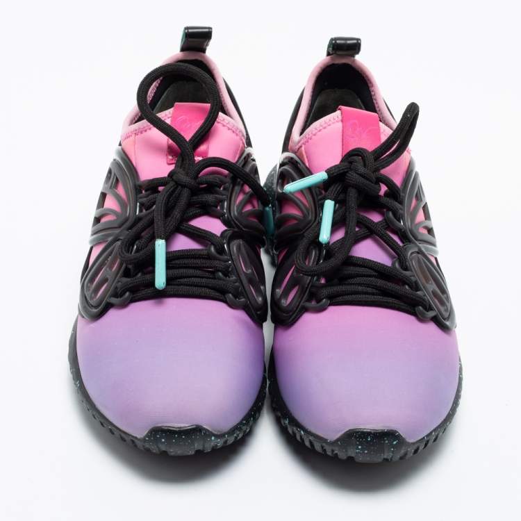 Pre Owned Sophia Webster Multicolor Neoprene And Rubber Fly By Sneakers Size 37