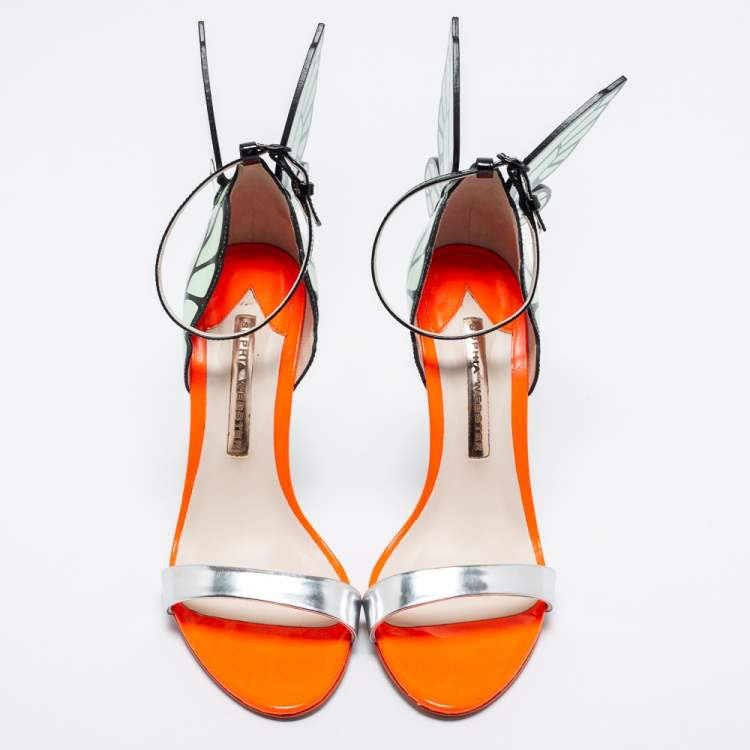 مملوكة مسبقًا Sophia Webster Multicolor Leather Chiara Ankle Strap Sandals Size 37.5