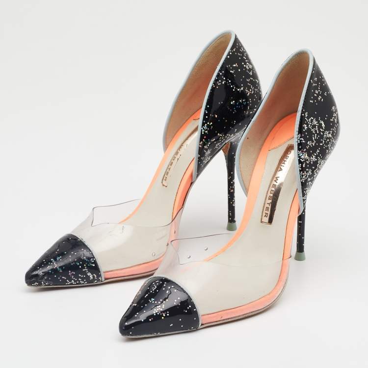 Pre Owned Sophia Webster Multicolor Patent Leather And PVC Jessica Pumps Size 36