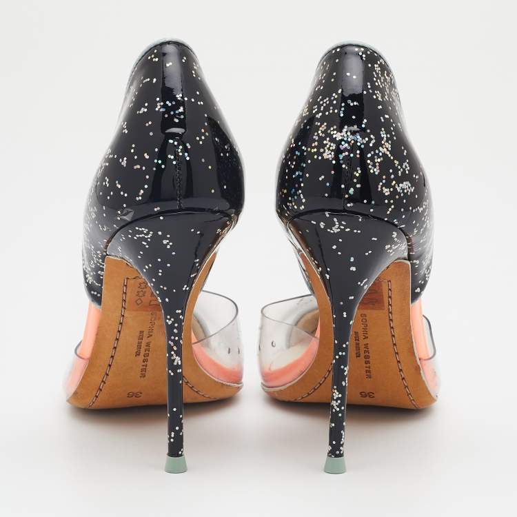 Pre Owned Sophia Webster Multicolor Patent Leather And PVC Jessica Pumps Size 36