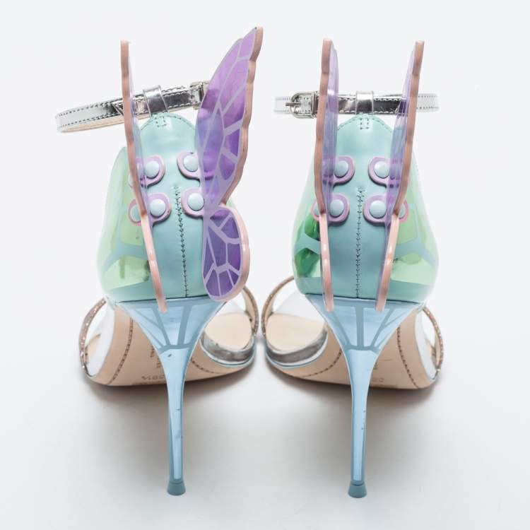 مملوكة مسبقًا Sophia Webster Multicolor Leather and Glitter Chiara Sandals Size 39.5