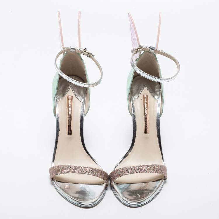 مملوكة مسبقًا Sophia Webster Multicolor Leather and Glitter Chiara Sandals Size 39.5