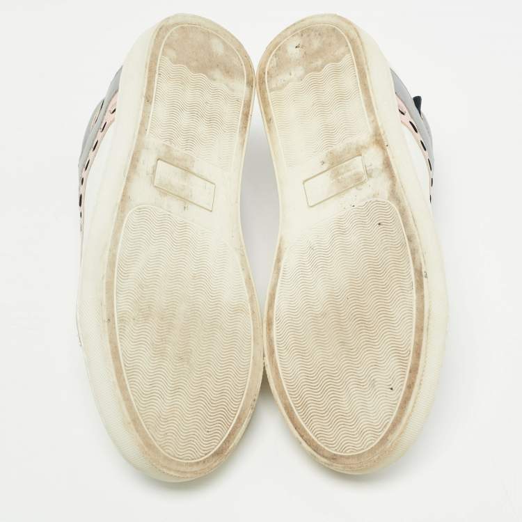 Pre Owned Sophia Webster White Leather Riko Sneakers Size 39
