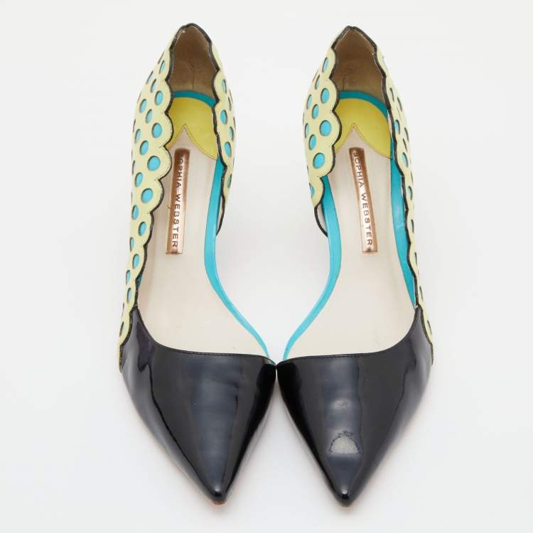 Pre Owned Sophia Webster Multicolour Patent and Leather D'orsay Pumps Size 39