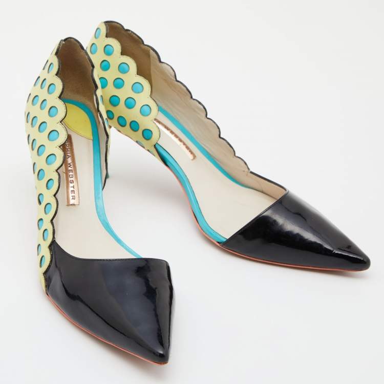 Pre Owned Sophia Webster Multicolour Patent and Leather D'orsay Pumps Size 39