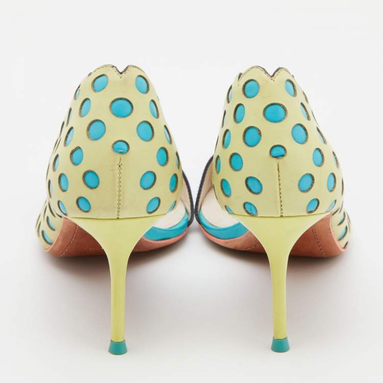 Pre Owned Sophia Webster Multicolour Patent and Leather D'orsay Pumps Size 39