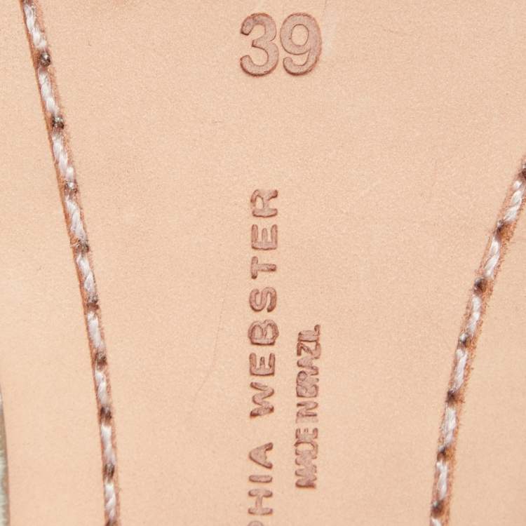 Pre Owned Sophia Webster Meatllic Leather Clementine Lace-Up Knee High Gladiator Sandals Size 39