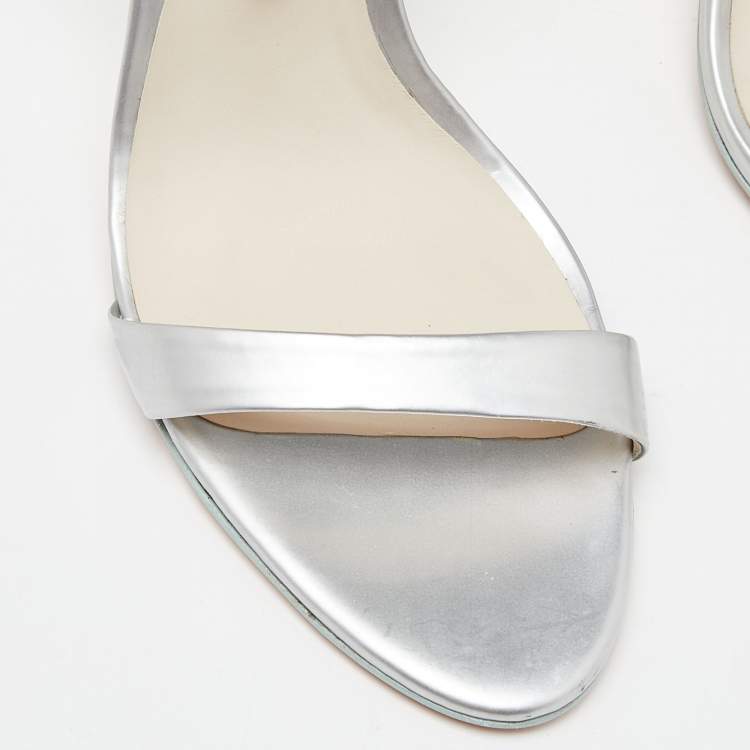 Pre Owned Sophia Webster Multicolor Patent Leather Chiara Butterfly Ankle Strap Sandals Size 38
